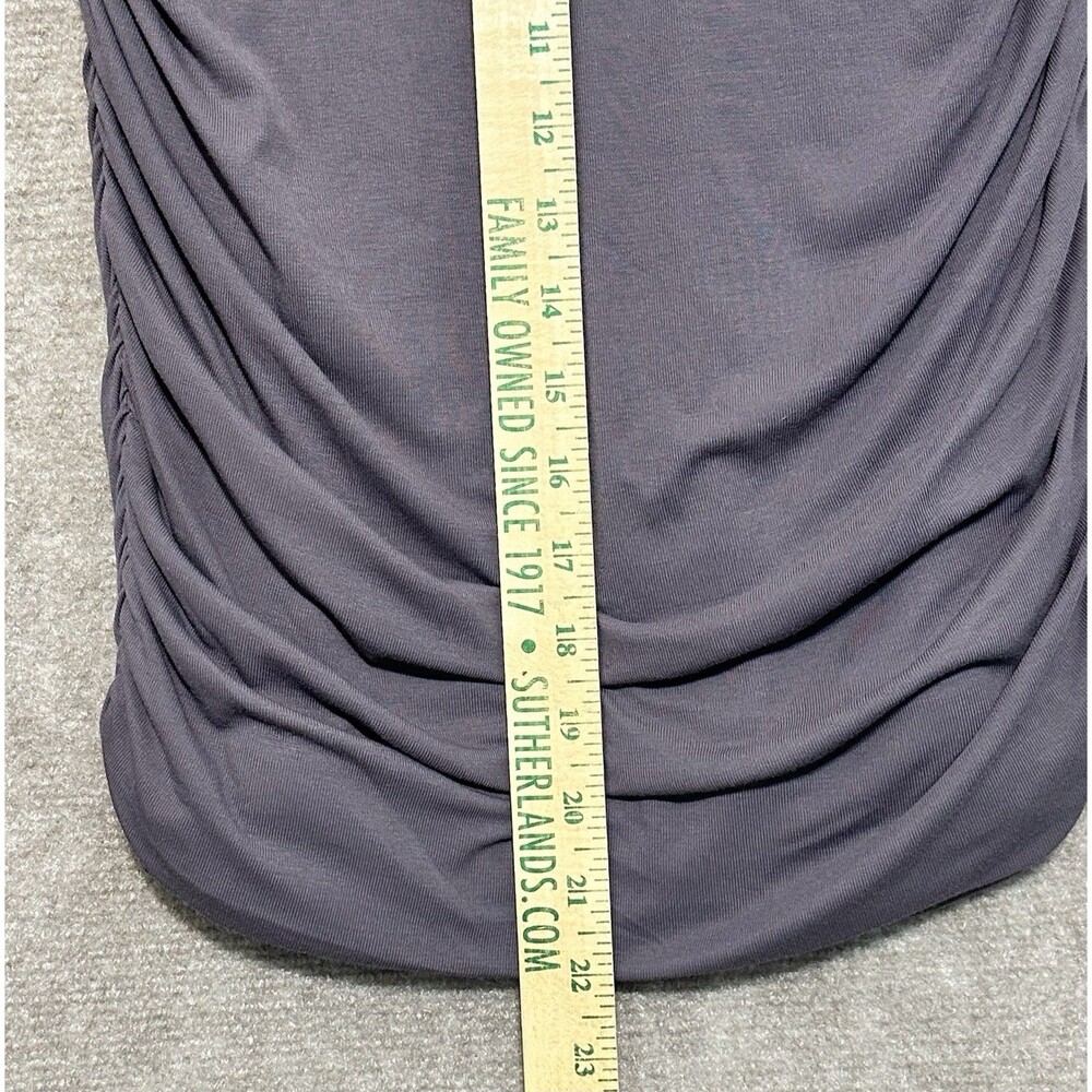 OGL Gray Ruched Mini Skirt - Picture 4 of 7